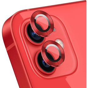 Microsonic Apple iPhone 12 Mini Tekli Kırmızı Kamera Lens Koruma Camı
