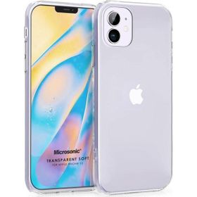 Microsonic Apple iPhone 12 Mini Transparent Soft Beyaz Cep Telefonu Kılıfı