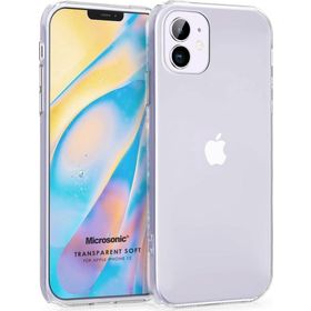 Microsonic Apple iPhone 12 Mini Transparent Soft Beyaz Cep Telefonu Kılıfı