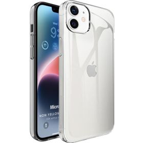 Microsonic Apple iPhone 12 Non Yellowing Crystal Clear Sararma Önleyici Kristal Şeffaf Kılıf
