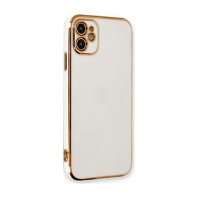 Microsonic Apple iPhone 12 Olive Plated Beyaz Kılıf