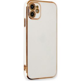 Microsonic Apple iPhone 12 Olive Plated Beyaz Kılıf