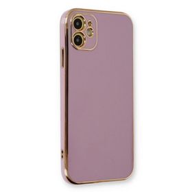 Microsonic Apple iPhone 12 Olive Plated Lila Kılıf