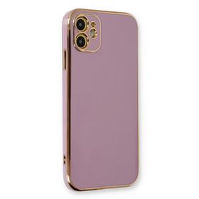 Microsonic Apple iPhone 12 Olive Plated Lila Kılıf