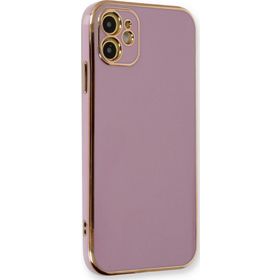 Microsonic Apple iPhone 12 Olive Plated Lila Kılıf