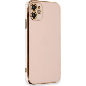 Microsonic Apple iPhone 12 Olive Plated Pembe Kılıf