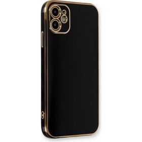 Microsonic Apple iPhone 12 Olive Plated Siyah Kılıf