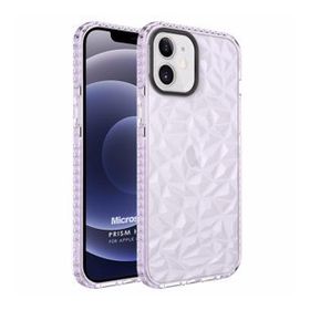 Microsonic Apple iPhone 12 Prism Hybrid Mor Cep Telefonu Kılıfı