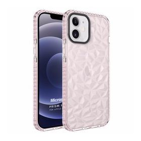 Microsonic Apple iPhone 12 Prism Hybrid Pembe Cep Telefonu Kılıfı