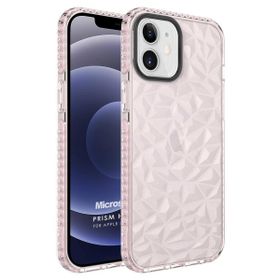 Microsonic Apple iPhone 12 Prism Hybrid Pembe Cep Telefonu Kılıfı