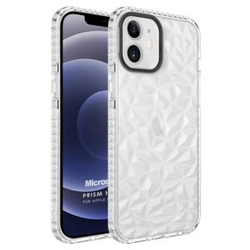 Microsonic Apple iPhone 12 Prism Hybrid Şeffaf Cep Telefonu Kılıfı