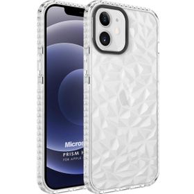 Microsonic Apple iPhone 12 Prism Hybrid Şeffaf Cep Telefonu Kılıfı