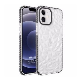 Microsonic Apple iPhone 12 Prism Hybrid Siyah Cep Telefonu Kılıfı