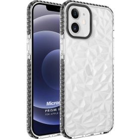 Microsonic Apple iPhone 12 Prism Hybrid Siyah Cep Telefonu Kılıfı