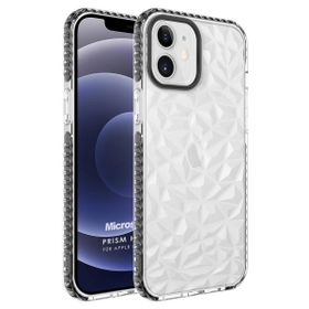 Microsonic Apple iPhone 12 Prism Hybrid Siyah Cep Telefonu Kılıfı