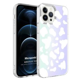 Microsonic Apple iPhone 12 Pro Braille Feel Desenli Zebra Kılıf