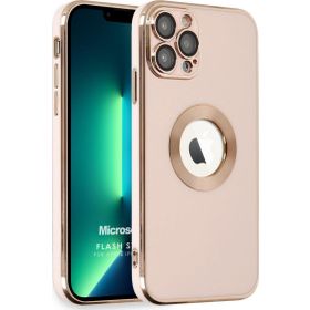Microsonic Apple iPhone 12 Pro Flash Stamp Rose Gold Cep Telefonu Kılıfı