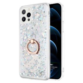 Microsonic Apple iPhone 12 Pro Glitter Liquid Holder Ten Cep Telefonu Kılıfı