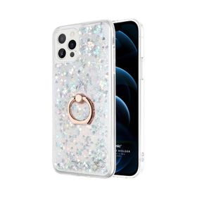Microsonic Apple iPhone 12 Pro Glitter Liquid Holder Ten Cep Telefonu Kılıfı