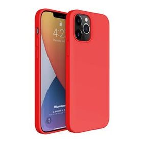 Microsonic Apple iPhone 12 Pro Groovy Soft Kırmızı Cep Telefonu Kılıfı