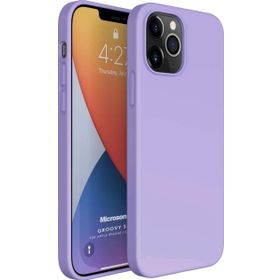 Microsonic Apple iPhone 12 Pro Groovy Soft Lila Cep Telefonu Kılıfı