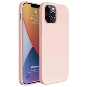 Microsonic Apple iPhone 12 Pro Groovy Soft Rose Gold Cep Telefonu Kılıfı