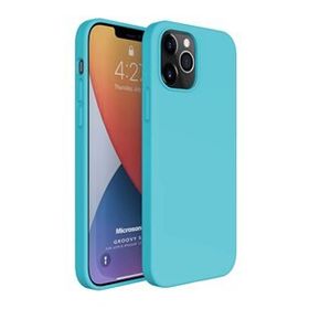 Microsonic Apple iPhone 12 Pro Groovy Soft Turkuaz Cep Telefonu Kılıfı