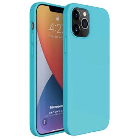 Microsonic Apple iPhone 12 Pro Groovy Soft Turkuaz Cep Telefonu Kılıfı