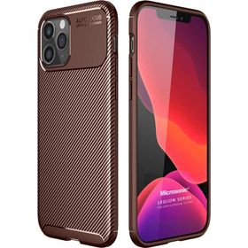Microsonic Apple iPhone 12 Pro Legion Series Kahverengi Cep Telefonu Kılıfı