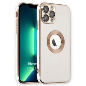 Microsonic Apple iPhone 12 Pro Max Flash Stamp Beyaz Cep Telefonu Kılıfı