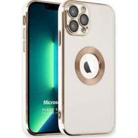 Microsonic Apple iPhone 12 Pro Max Flash Stamp Beyaz Cep Telefonu Kılıfı