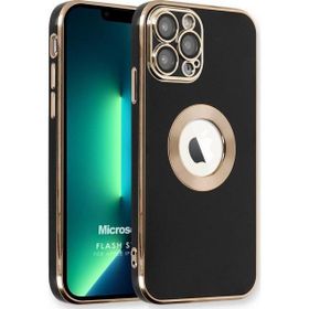 Microsonic Apple iPhone 12 Pro Max Flash Stamp Siyah Cep Telefonu Kılıfı