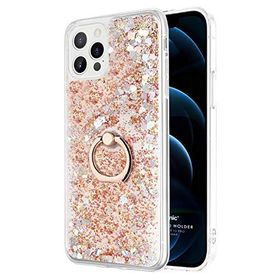 Microsonic Apple iPhone 12 Pro Max Glitter Liquid Holder Kılıf