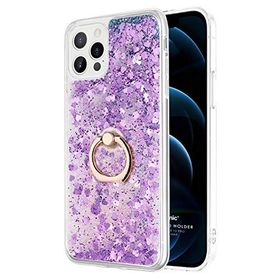 Microsonic Apple iPhone 12 Pro Max Glitter Liquid Holder Kılıf