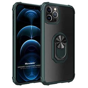 Microsonic Apple iPhone 12 Pro Max Grande Clear Ring Holder Kılıf