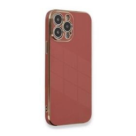 Microsonic Apple iPhone 12 Pro Max Olive Plated Kırmızı Cep Telefonu Kılıfı