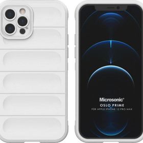 Microsonic Apple iPhone 12 Pro Max Oslo Prime Beyaz Cep Telefonu Kılıfı