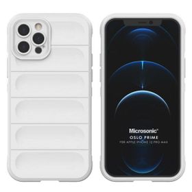 Microsonic Apple iPhone 12 Pro Max Oslo Prime Beyaz Cep Telefonu Kılıfı