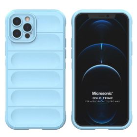 Microsonic Apple iPhone 12 Pro Max Oslo Prime Mavi Cep Telefonu Kılıfı