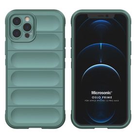 Microsonic Apple iPhone 12 Pro Max Oslo Prime Yeşil Cep Telefonu Kılıfı