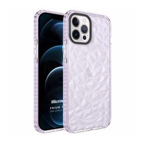 Microsonic Apple iPhone 12 Pro Max Prism Hybrid Mor Cep Telefonu Kılıfı