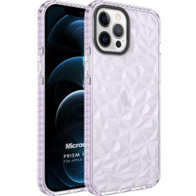 Microsonic Apple iPhone 12 Pro Max Prism Hybrid Mor Cep Telefonu Kılıfı