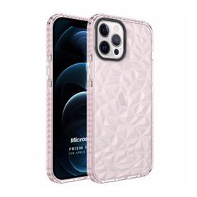 Microsonic Apple iPhone 12 Pro Max Prism Hybrid Pembe Cep Telefonu Kılıfı