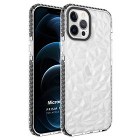 Microsonic Apple iPhone 12 Pro Max Prism Hybrid Siyah Cep Telefonu Kılıfı