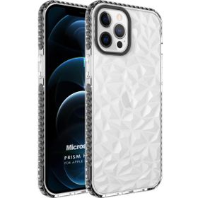 Microsonic Apple iPhone 12 Pro Max Prism Hybrid Siyah Cep Telefonu Kılıfı