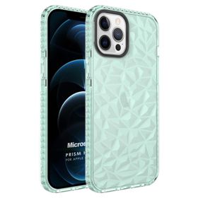 Microsonic Apple iPhone 12 Pro Max Prism Hybrid Yeşil Cep Telefonu Kılıfı