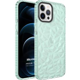 Microsonic Apple iPhone 12 Pro Max Prism Hybrid Yeşil Cep Telefonu Kılıfı