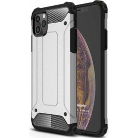Microsonic Apple iPhone 12 Pro Max Rugged Armor Gümüş Cep Telefonu Kılıfı