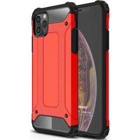 Microsonic Apple iPhone 12 Pro Max Rugged Armor Kırmızı Cep Telefonu Kılıfı