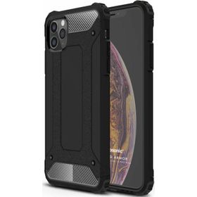 Microsonic Apple iPhone 12 Pro Max Rugged Armor Siyah Cep Telefonu Kılıfı